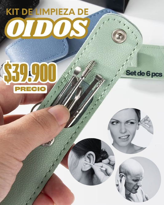 Kit limpieza oídos set 6pcs