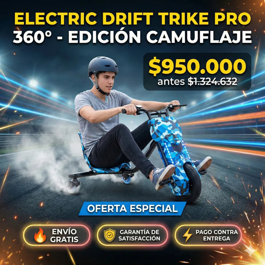 Electric Drift Trike Pro 360° - Edición Camuflaje